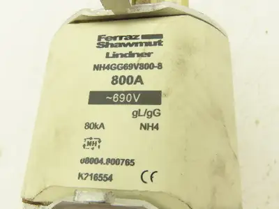 Ferraz Shawmut NH4GG69V800-8 Ceramic Fuse Link 800A 690V