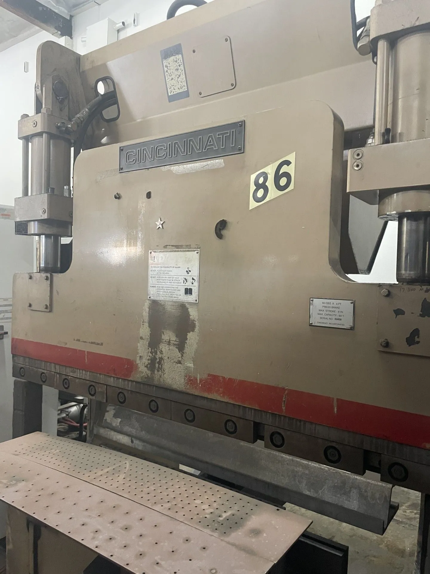 Used CINCINNATI INC 60CBII X 4 Press Brakes California US | Wheeler Machinery Sales #1321609