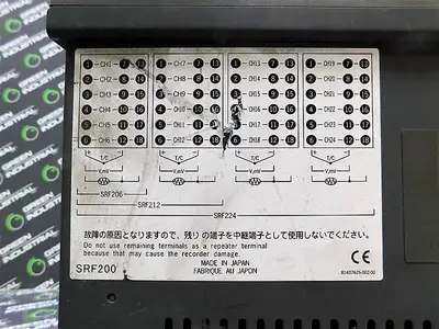 Yamatake Corporation SRF212AS000D0 Chart Recorder Used