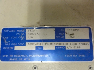 USED NHR S310