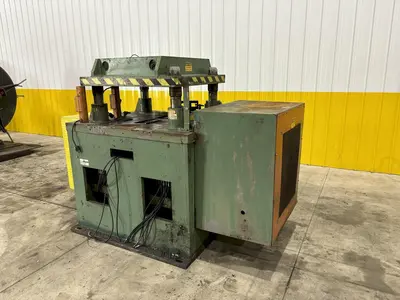 60 TON DAHLSTROM 4 POST MECHANICAL CUTOFF PRESS, 3" STROKE: STOCK #21190
