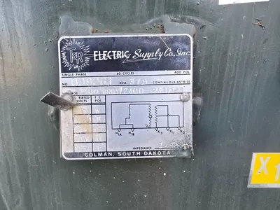 37.5 KVA Single Phase T&R Pad Mount Transformer 4160 GRDY 2400 to 240 120 IMP1.5