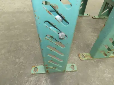 18"W Conveyor Leg Stationary Floor Support GREEN 24-1/4" to 38-1/2"H