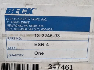 Beck 13-2245-05 ESR-4 Electronic Signal Receiver Board 13-1945-01 NIB