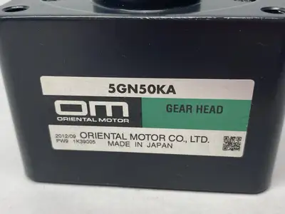 USED ORIENTAL MOTOR GEARHEAD PARALLEL SHAFT (50:1)