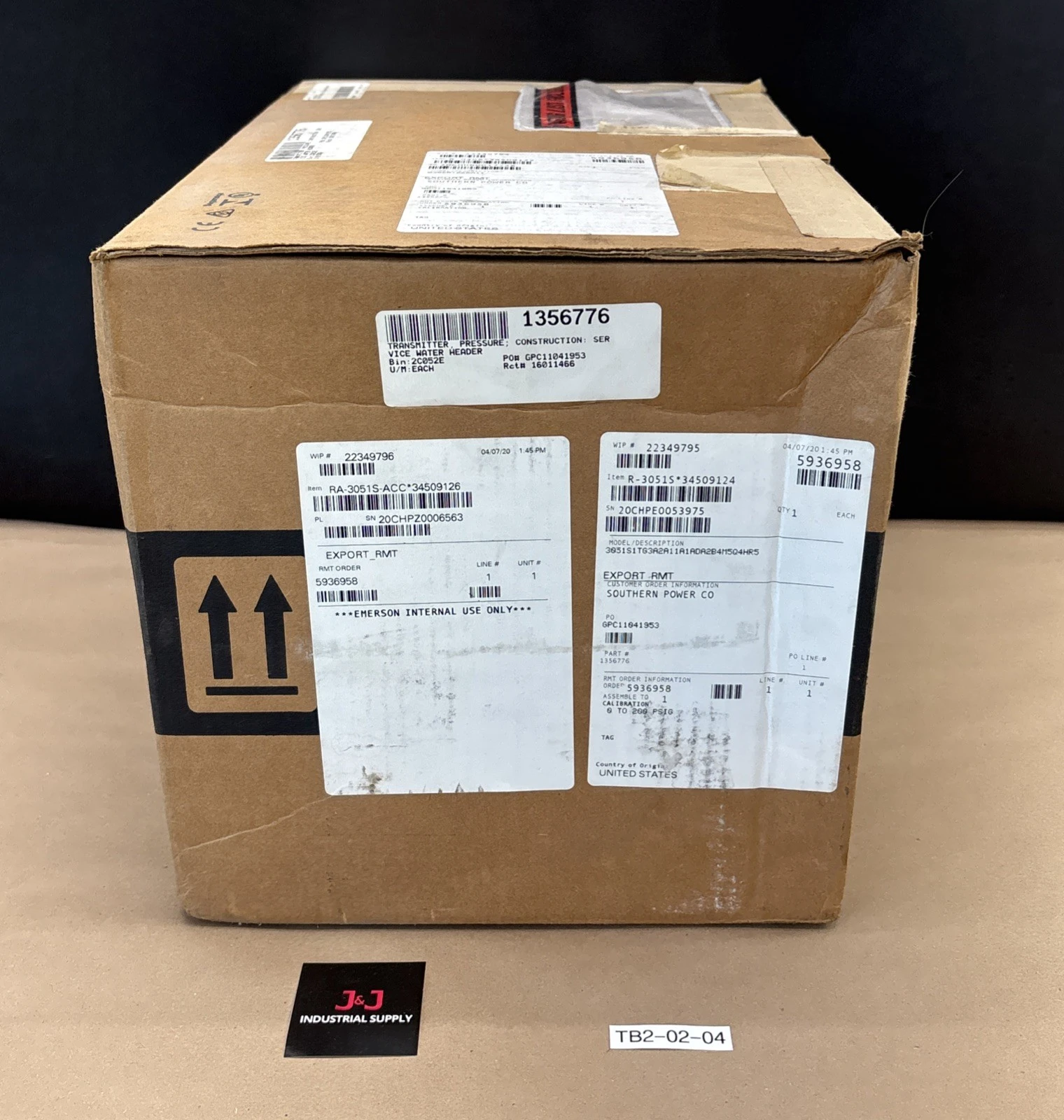 New | in-Stock Emerson Rosemount 3051S1TG3A2A11A1ADA2B4M5Q4HR5 Sensors Indiana US | J&J Industrial Supply #1394342