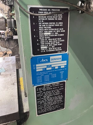 Used _UNKNOWN_ _UNKNOWN_ C-Frame Presses Michigan US | Miedema Asset Management Group #1371710