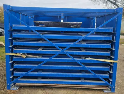 USED ENGINEERED HANDLING SYSTEMS 8 SHELF, 5500 LBS EACH