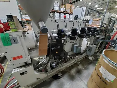 KRAUSS-MAFFEI KME 60 SX      Krauss Maffei Used KME 60 SX Profile Extrusion Line –  2015