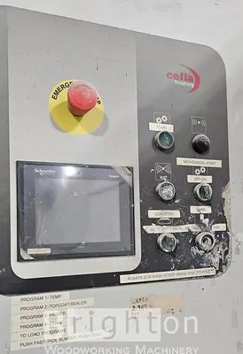 USED 2009 CEFLA MITO USED AUTOMATIC SPRAY FINISHING SYSTEM C/W SORBINI CLEANING BRUSH MACHINE