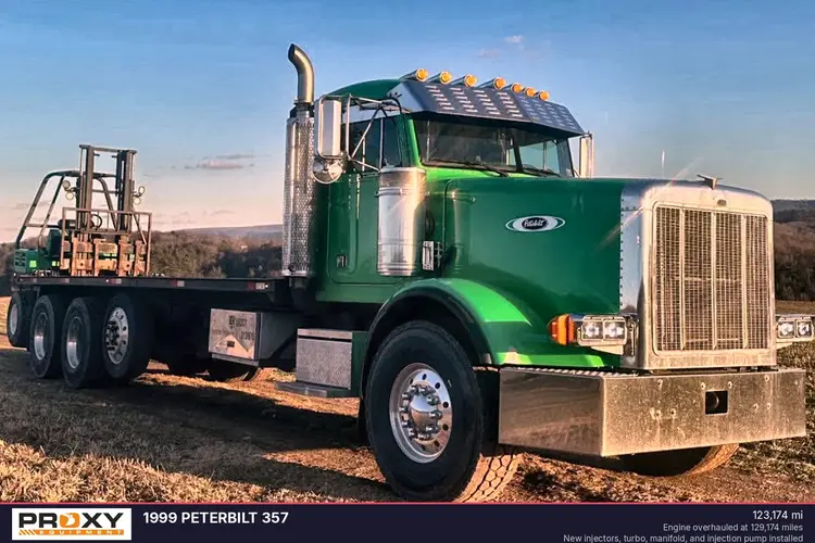 Used 1999 PETERBILT 357 Flatbed Trucks Pennsylvania US | Proxy Equipment #1382905