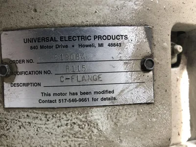 Eaton Vickers Hydraulic Power Unit 123AL00878A 15 hp electric motor w/pump