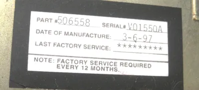 ROSE DYNEVAC 506558 SAFETY HOIST