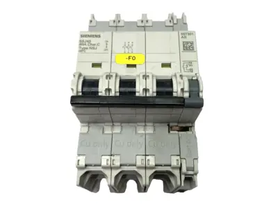 USED SIEMENS MINIATURE CIRCUIT BREAKER 3P 60A W/ 5ST3010-0HG SWITCH