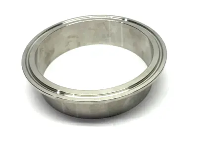 USED SANITUBE STAINLESS STEEL PIPE FITTING T316 3-6/10" ID X 4" OD