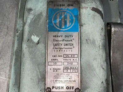 Used VACUBREAK SN 421 Disconnects Ohio US | HGR 24 #1288708