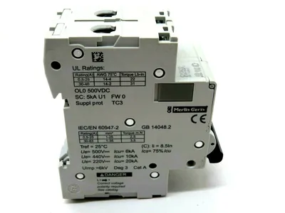 NEW BOX OF 6 SCHNEIDER ELECTRIC MGN61533 CIRCUIT BREAKER C60H-DC 25A