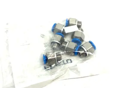 New | in-Stock Festo Straight Male Push-in Tube Fitting 186265 PKG OF 7 Parts (Hydraulics and Pneumatics) Michigan US | Maverick Industrial Sales #1420744