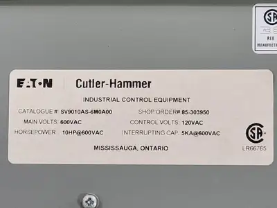 USED CUTLER-HAMMER SV9010AS-6M0A00