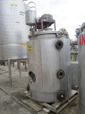 Reactor, 250 Gallon, S/st, Jkt, Agit, CE Howard, #S737600