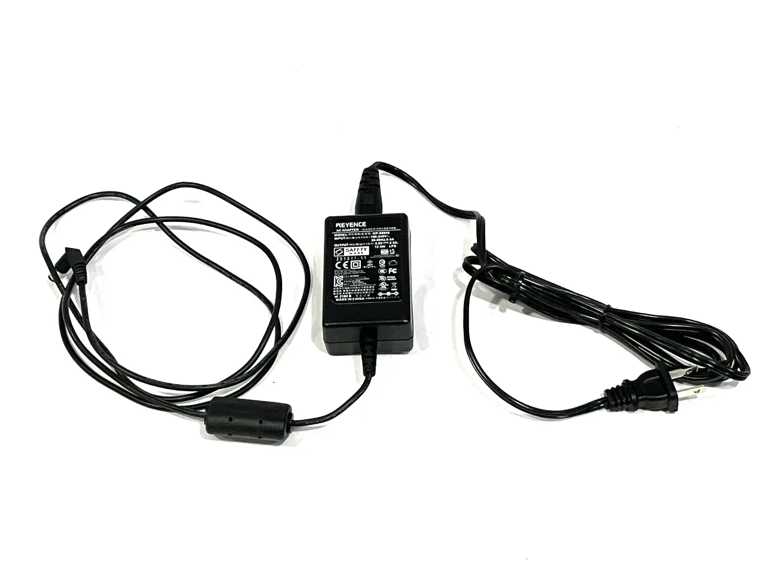 OP-88046 | Keyence  Handheld Code Reader AC Adapter 100-240V - Used