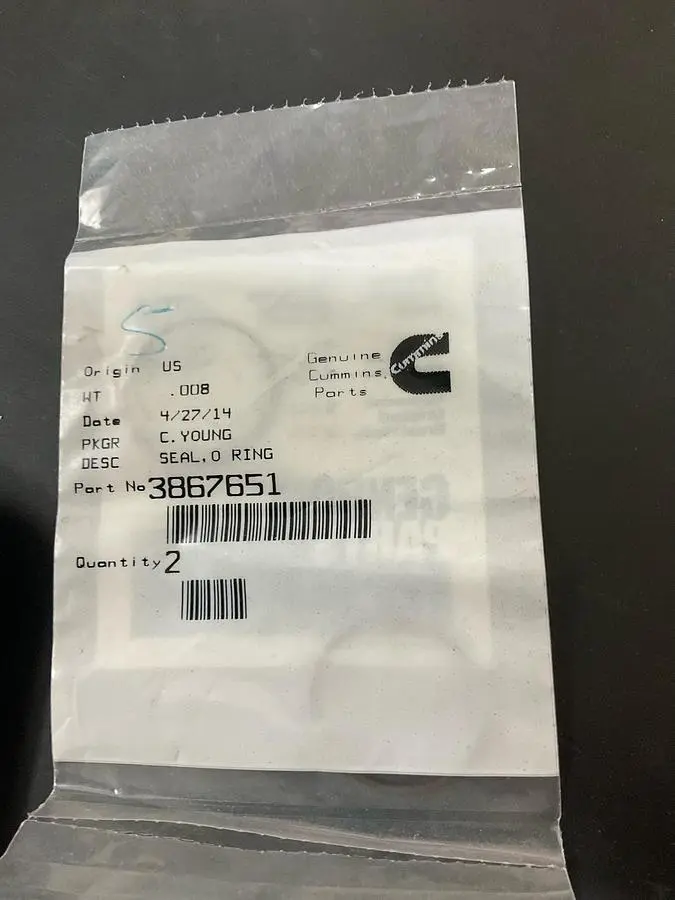 Cummins O-Ring PN: 3867651