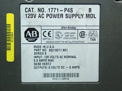 Used ALLEN BRADLEY 1771P4S Power Supplies | HGR 24 #738879