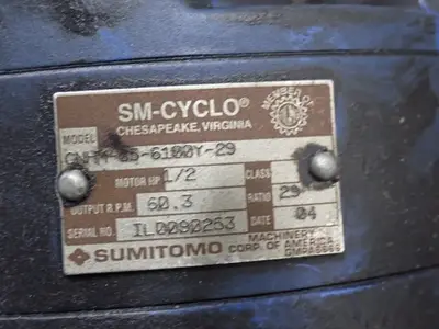 Sumitomo .5 Hp Gear Drive