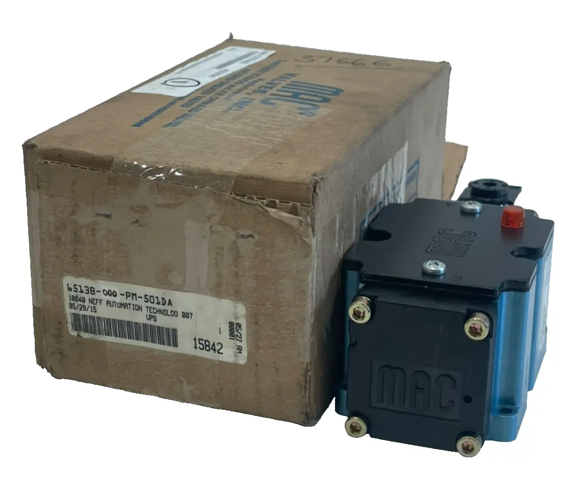 NEW MAC VALVES 6513B-000-PM-501DA SOLENOID VALVE 6513B000PM501DA