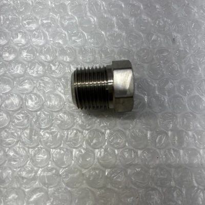 ** New 1/2" NPT Threaded Hex Head Plug  Titanium (QTY Of 4) Fast Shipping #