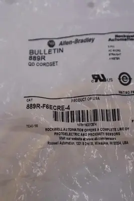 NEW Allen Bradley 889R-F6ECRE-4 Ser B AC Micro 6-Pin 4m QD CORDSET STOCK H1054