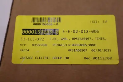 NEW DANAHER CONTROLS HP51A60107 TIMER CYCLE-FLEX STOCK G67A