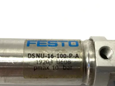 USED FESTO PNEUMATIC CYLINDER 16MM BORE 100MM STROKE 19203