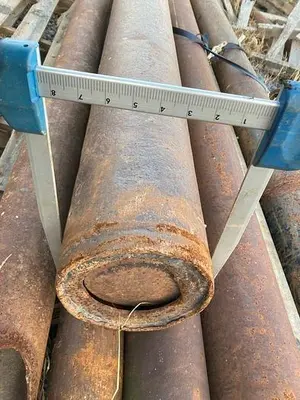 Used AFTERMARKET 8-1/2” X 65" CABLE TOOL FLAT BOTTOM VALVE BAILER Drilling Attachments Pennsylvania US | East West Machinery & Drilling #1419149
