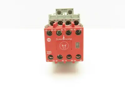 Allen Bradley 4 Pole Contactor Safety Control Relay 24VDC Coil Lot of 5
