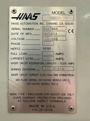 USED 2013 HAAS ST-20