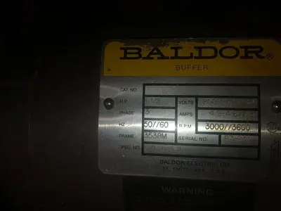 3178-340 Baldor Variable Speed Motor Polishing Set Up with Down Draft Table Work Bench