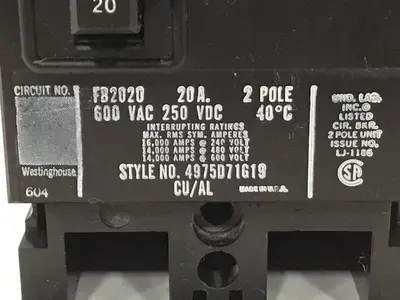 USED WESTINGHOUSE FB2020