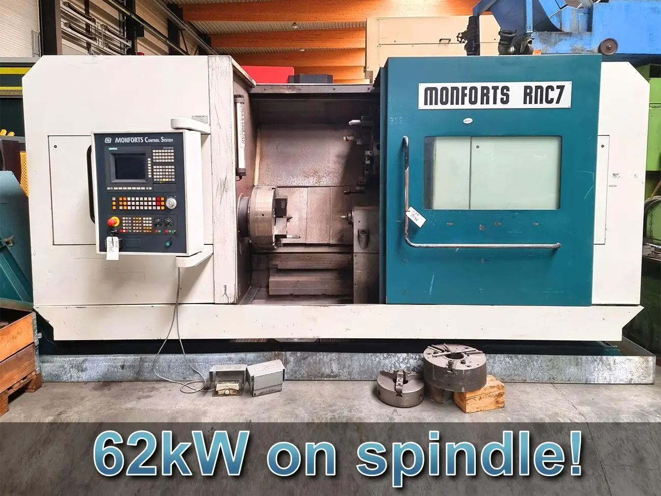 USED MONFORTS RNC 7 Ø 720 X 1500 MM CNC - HARD TURNING MACHINE