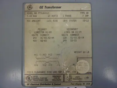 USED GENERAL ELECTRIC 9T51B0013