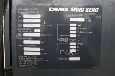 Used 2011 DMG MORI SEIKI 635 ECO Vertical Machining Centers Georgia US | The Equipment Hub #347785