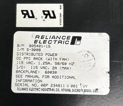 Used RELIANCE 805401-1S PLC Chassis Ohio US | Surplus Asset Holdings #1246156