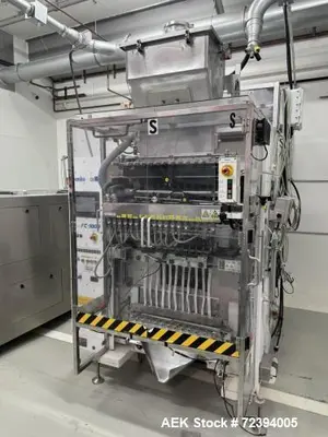 Used Sanko FC-1000-C11L 11-Lane Stick Pack Vertical Form Fill Seal Machine with Volumetric Feeder & Checkweigher
