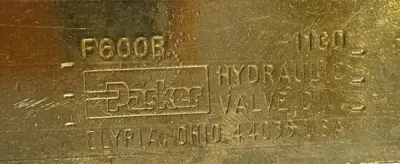 NEW PARKER F600B / A1855 FLOW CONTROL VALVE