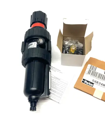 USED PARKER MODULAR FILTER/REGULATOR 1/2" NPT 5 MICRON