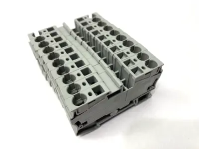 USED PHOENIX CONTACT FEED-THROUGH TERMINAL BLOCK 3031487 LOT OF 10