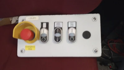 RITTAL JUNCTION BOX + CONTACT & TERMINAL BLOCKS + EMERGENCY  STOPS+  3  PUSH BUT