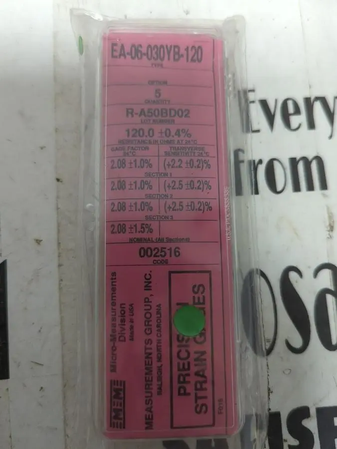 New | in-Stock MICRO-MEASUREMENTS EA-06-030YB-120 Transducers | Surplus Asset Holdings #1226616