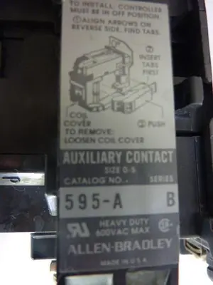 USED ALLEN BRADLEY 509-BO. SER B W24