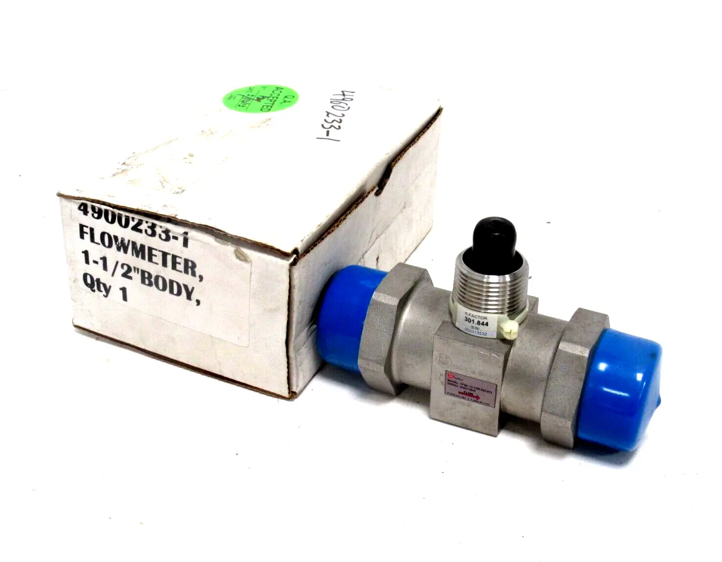 NEW FLO CORP TFM1-12-12M-220-873 FLOW LINE OPTIONS FLOWMETER 1-1/2"